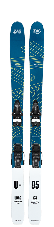 2002 salomon skis UBAC 95 (24–25)